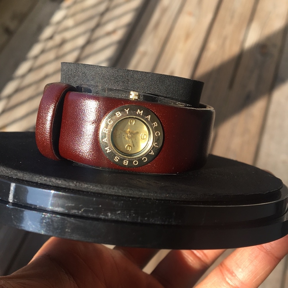 Marc by Marc Jacobs genuine leather watch